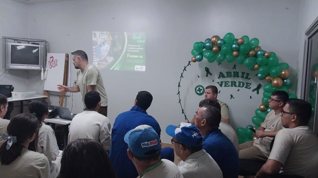 Palestra de segurança na campanha Abril Verde: acidentes de trabalho podem ser evitados