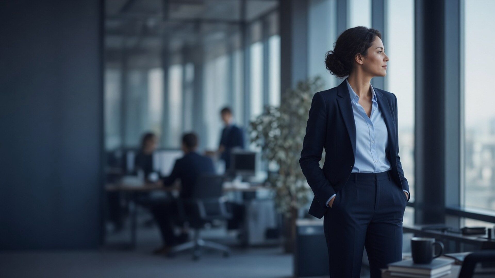 Profissional equilibrado e consciente em meio à rotina de trabalho