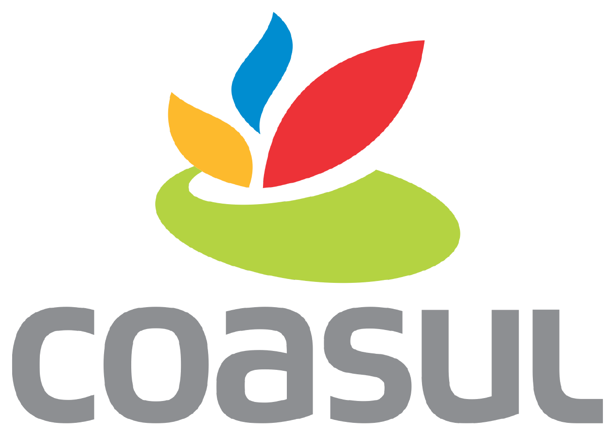 Logo da Coasul, cooperativa agroindustrial no Paraná, empresa em prova social de palestras corporativas da Palestras 360