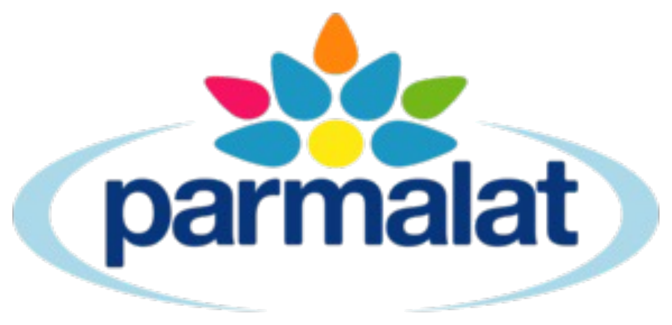 Logo da Parmalat, indústria alimentícia no Brasil, empresa em prova social de palestras corporativas da Palestras 360