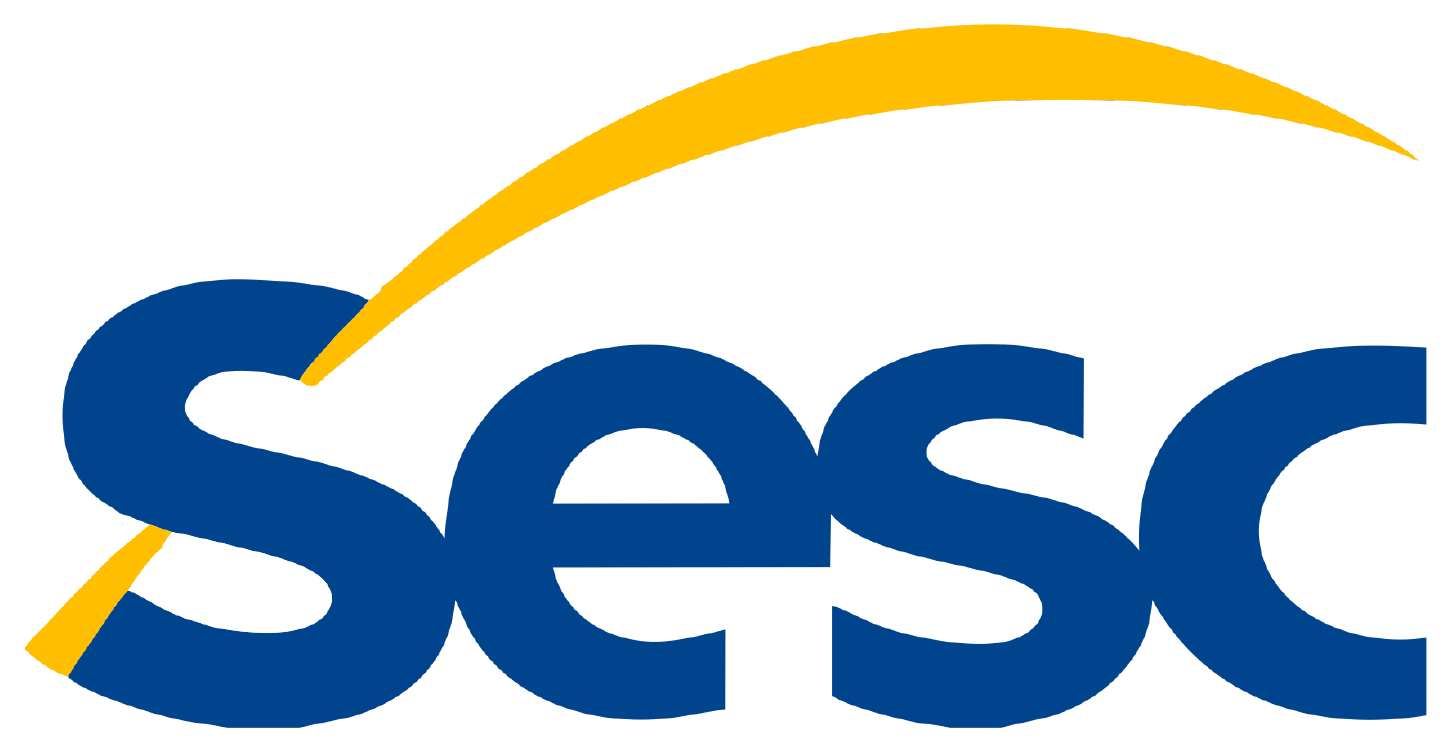 Logo da Sesc, serviço social do comércio no Brasil, empresa em prova social de palestras corporativas da Palestras 360
