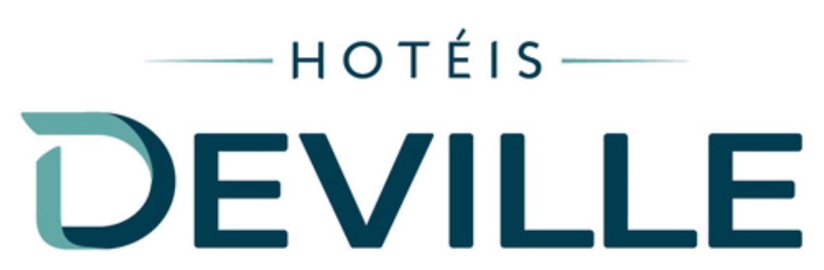 Logo da Hotéis Deville, hotelaria no Sul do Brasil, empresa em prova social de palestras corporativas da Palestras 360