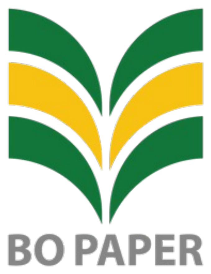 Logo da BO Paper, papel no Brasil, empresa em prova social de palestras corporativas da Palestras 360