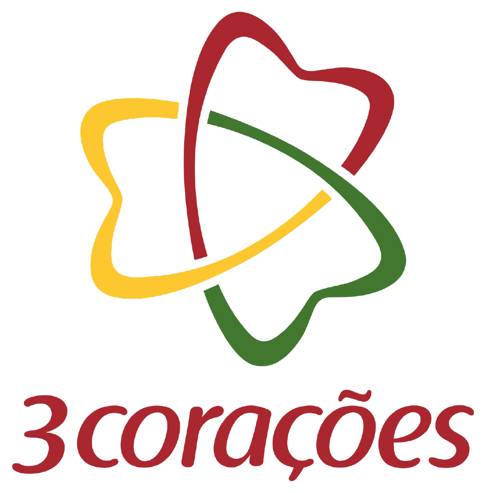 Logo da 3Corações, café e alimentos no Brasil, empresa em prova social de palestras corporativas da Palestras 360