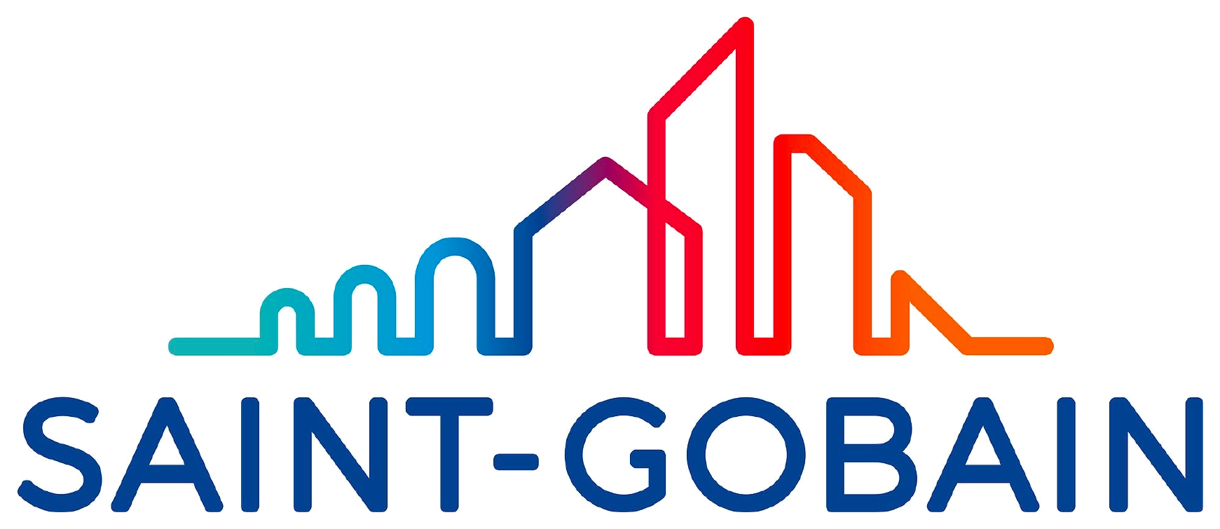 Logo da Saint-Gobain, materiais de construção no Brasil, empresa em prova social de palestras corporativas da Palestras 360
